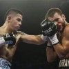 Brandon Rios, John Murray Brandon Rios, left, punches Britain's John Murray