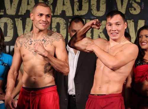 Alvarado 140 lbs, Provodnikov 139.8 lbs. Photo by Chris Farina